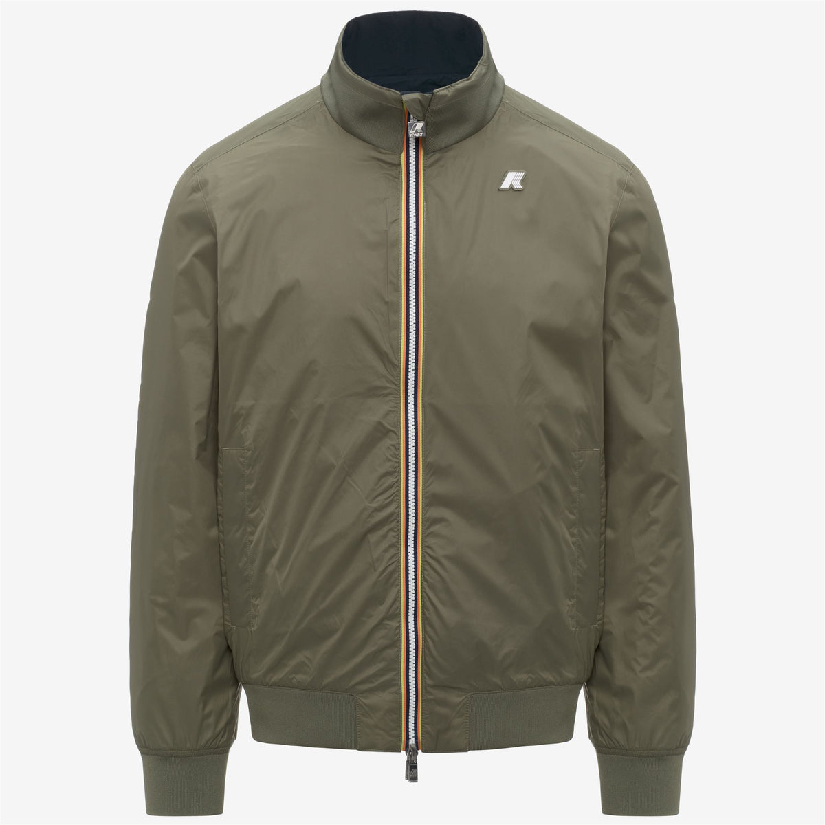 Jackets_Man_ARSENE COTTON DOUBLE_Short_Blue Depth - Green Lichen - Commercial 2