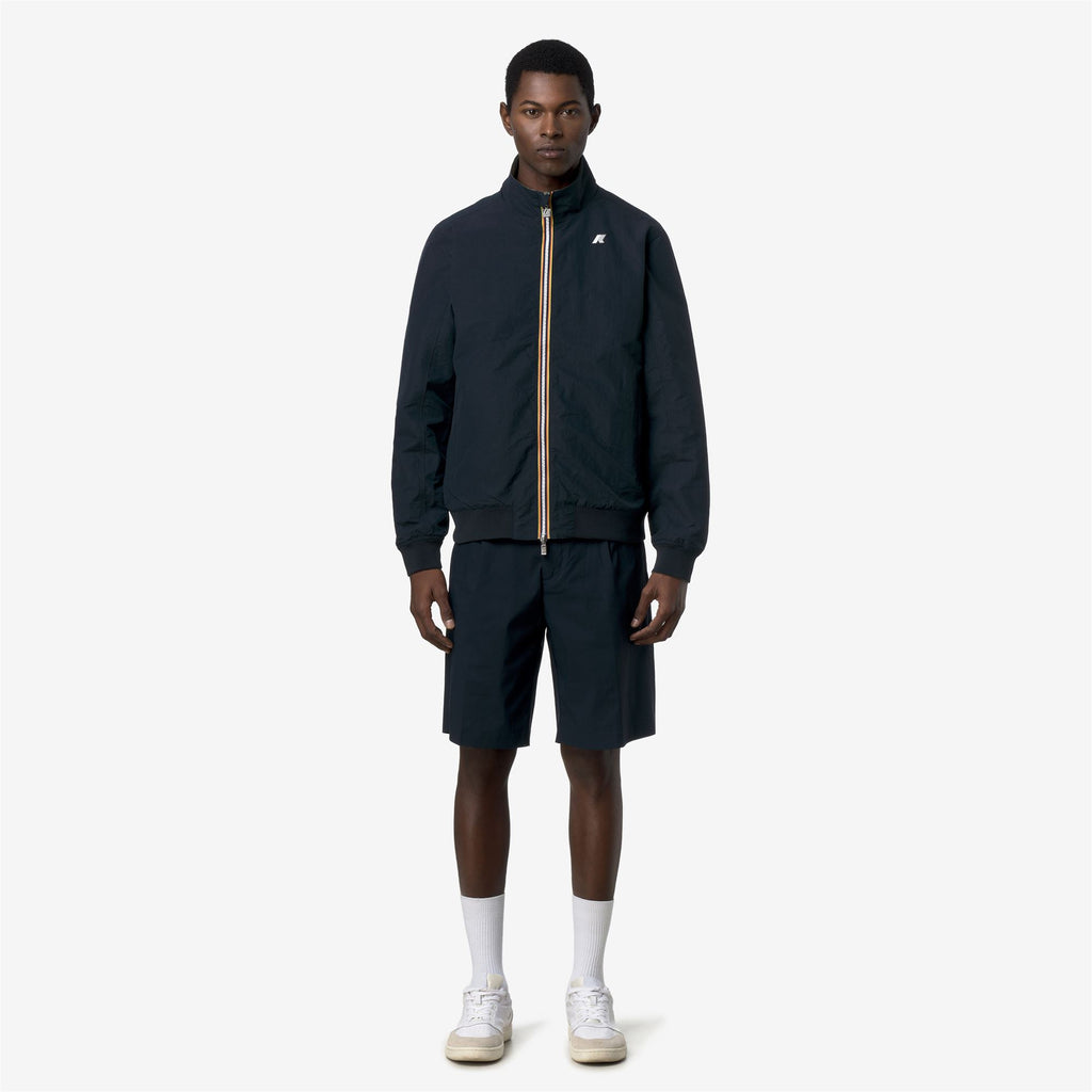 Jackets_Man_ARSENE COTTON DOUBLE_Short_Blue Depth - Green Lichen - Commercial 4