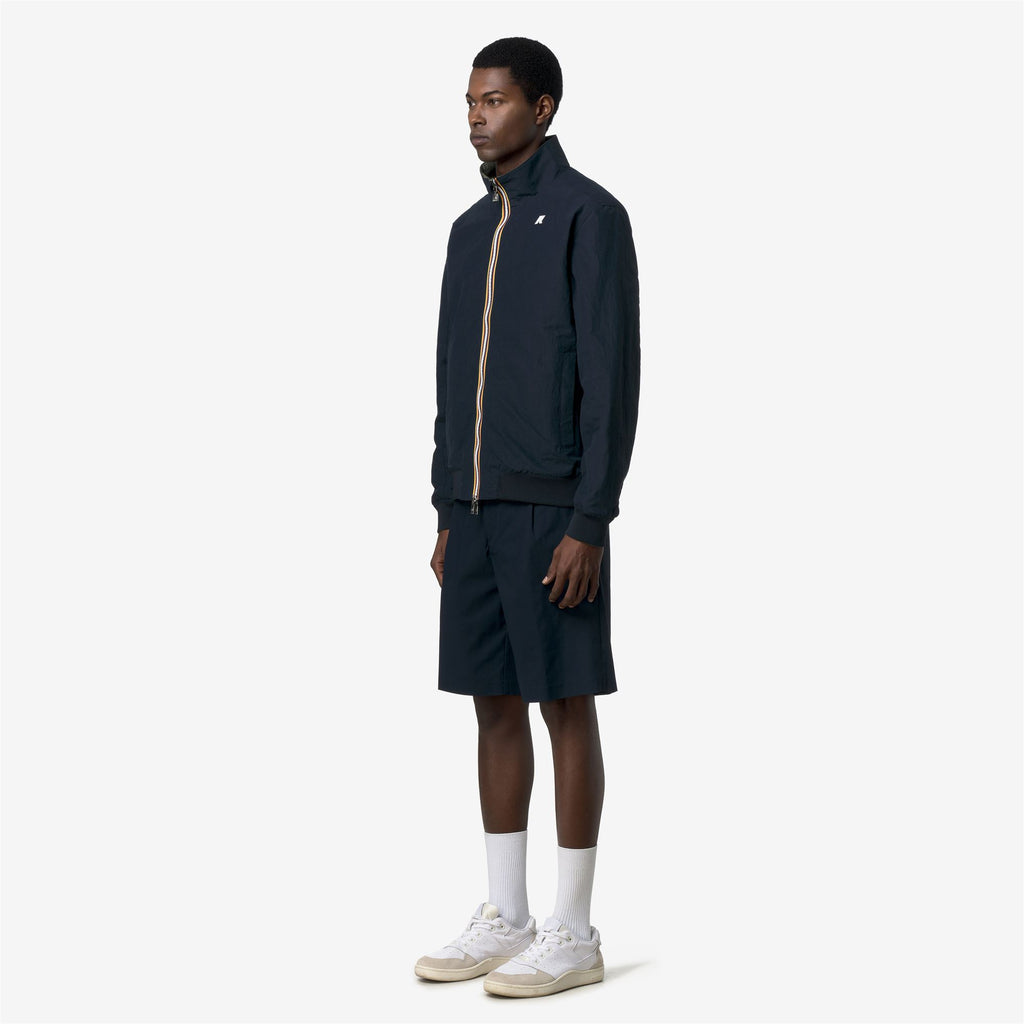 Jackets_Man_ARSENE COTTON DOUBLE_Short_Blue Depth - Green Lichen - Commercial 5
