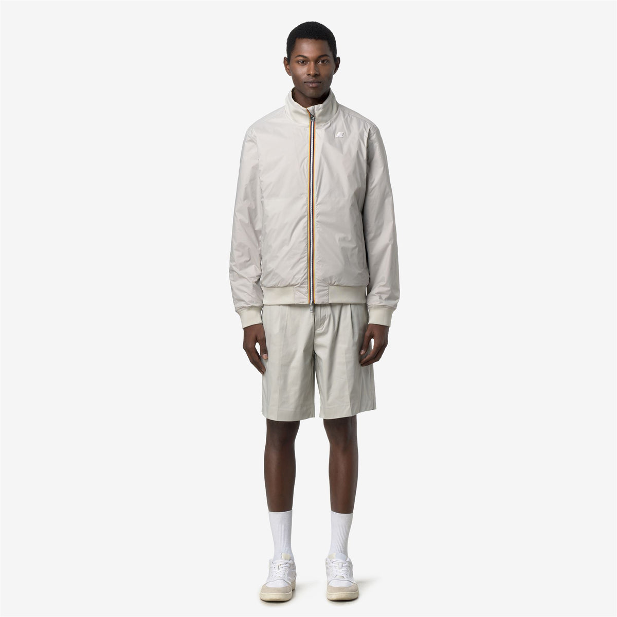 Jackets_Man_ARSENE COTTON DOUBLE_Short_Brown Bistre - BEIGE LT - Commercial 7