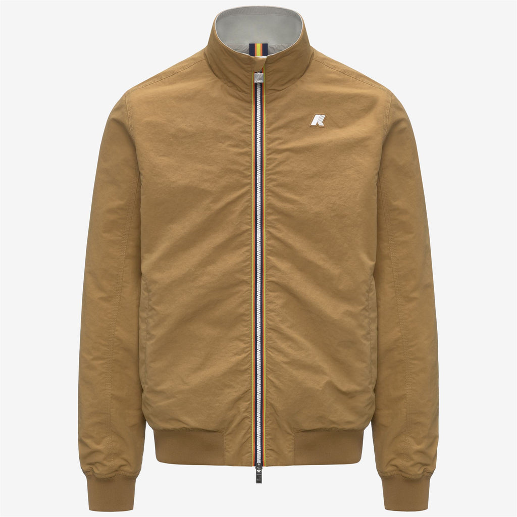 Jackets_Man_ARSENE COTTON DOUBLE_Short_Brown Bistre - BEIGE LT - Commercial 1