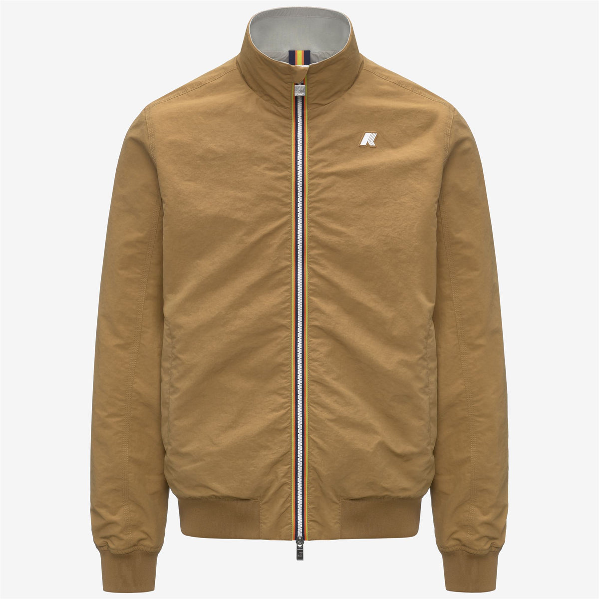 Jackets_Man_ARSENE COTTON DOUBLE_Short_Brown Bistre - BEIGE LT - Commercial 1
