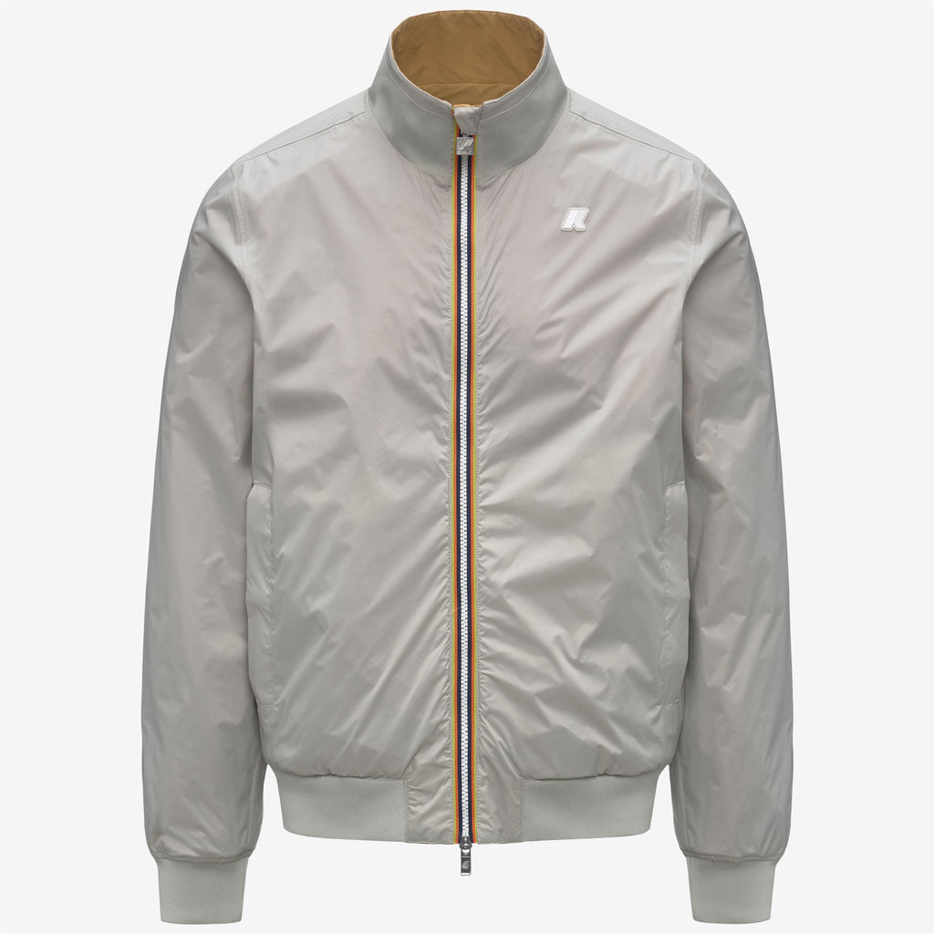 Jackets_Man_ARSENE COTTON DOUBLE_Short_Brown Bistre - BEIGE LT - Commercial 2