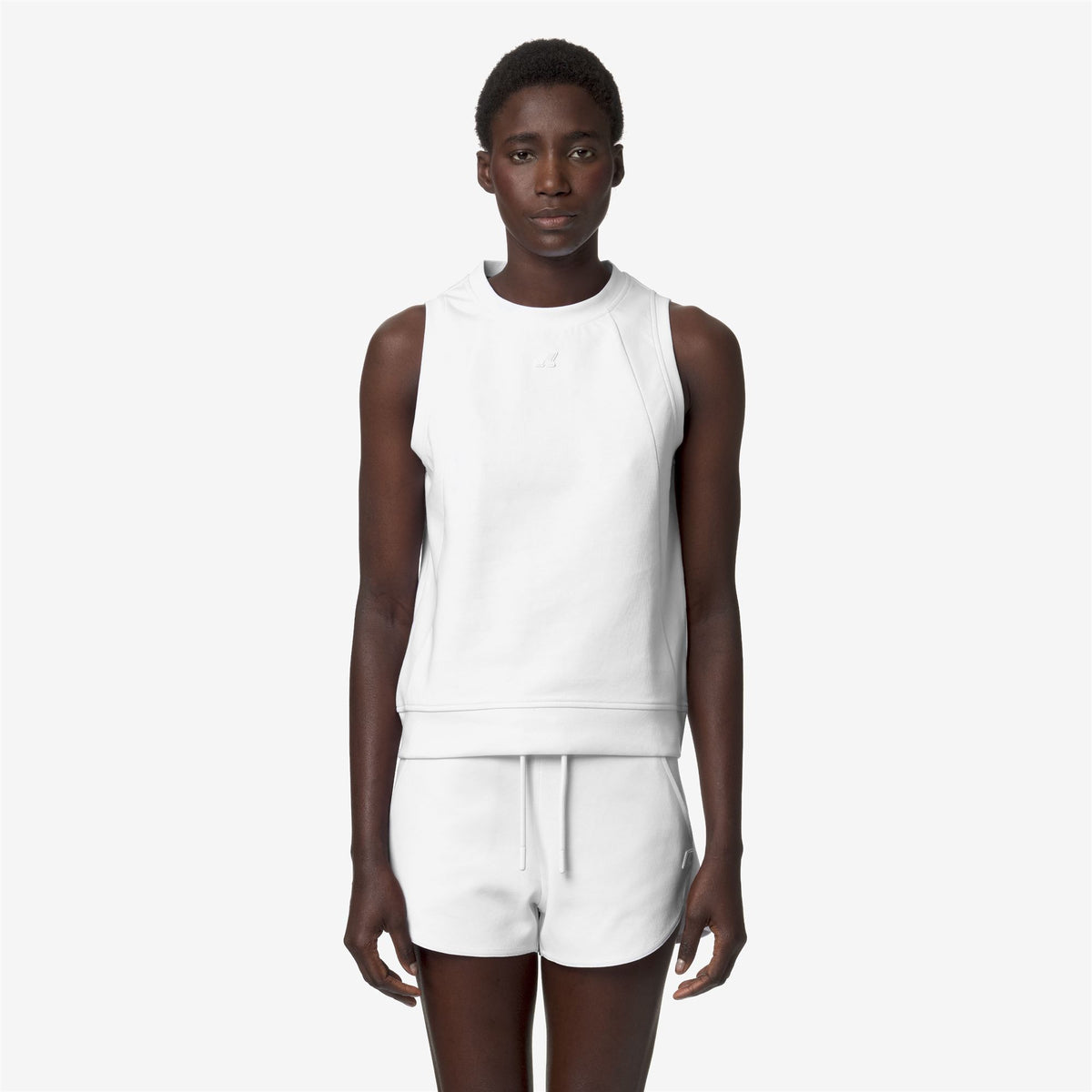 T-Shirts & Top_Woman_BERYL_Tank_White - Commercial 4