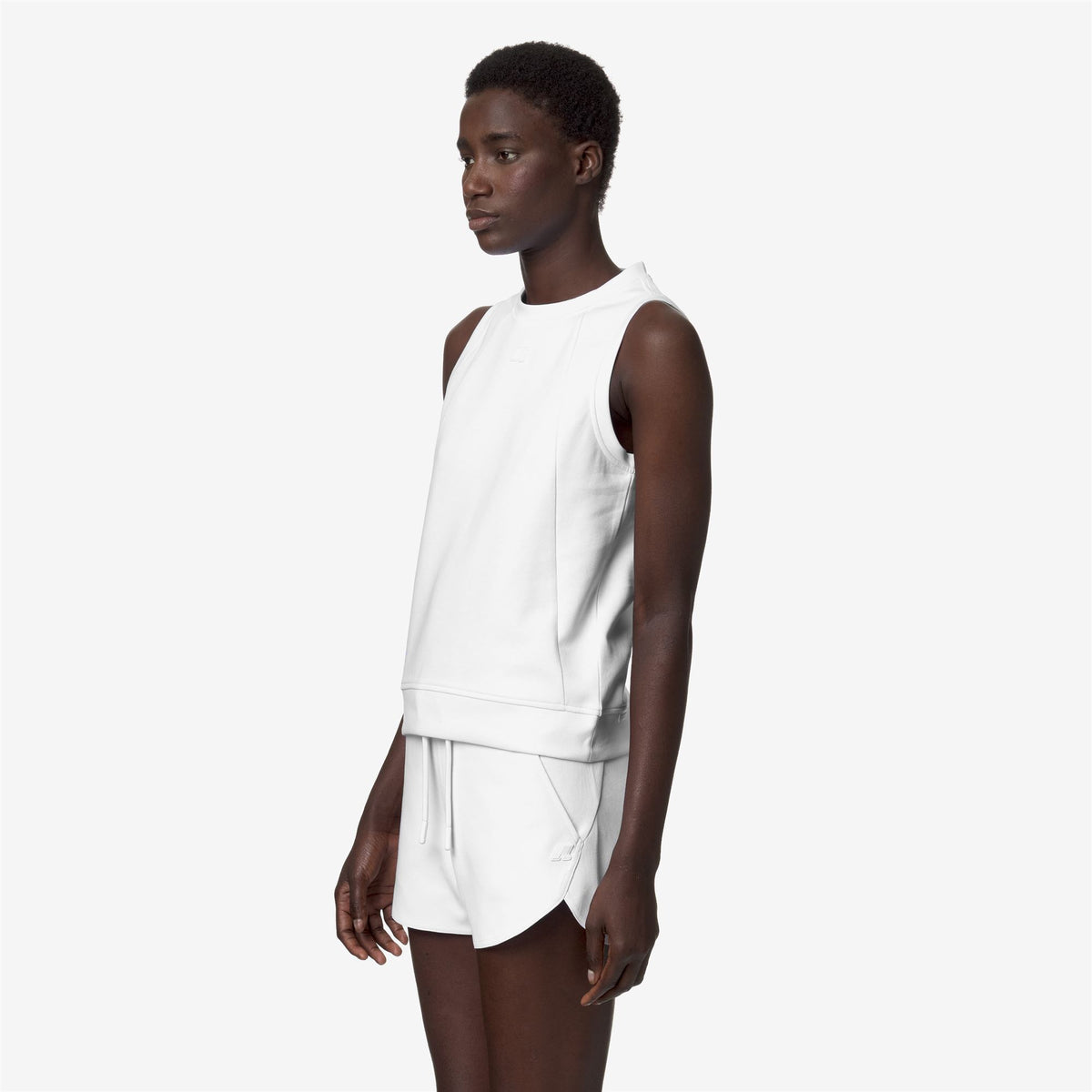 T-Shirts & Top_Woman_BERYL_Tank_White - Commercial 5