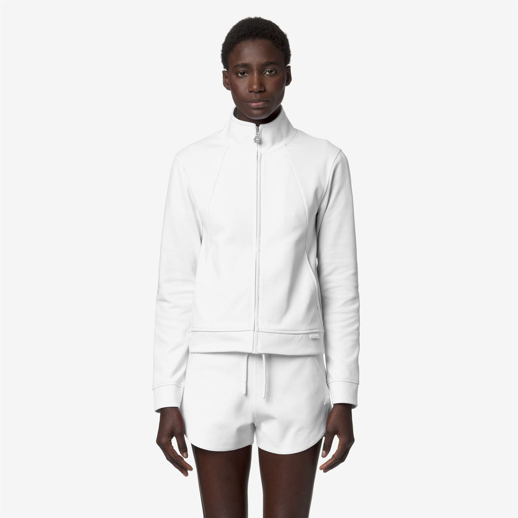 Fleece_WOMAN_CYRIELLE INTERLOCK_Jacket_White - Commercial 4