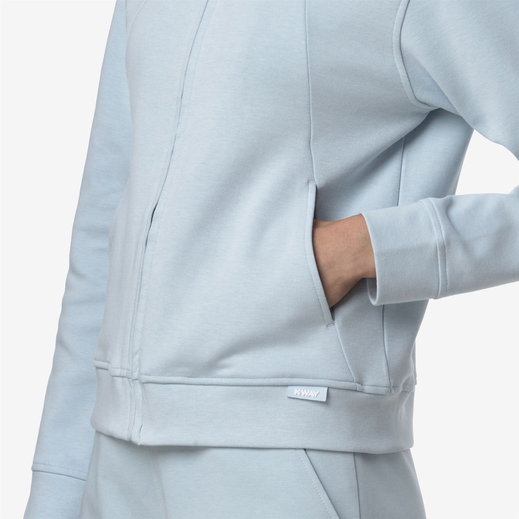 Fleece_WOMAN_CYRIELLE INTERLOCK_Jacket_Blue Baby - Commercial 7