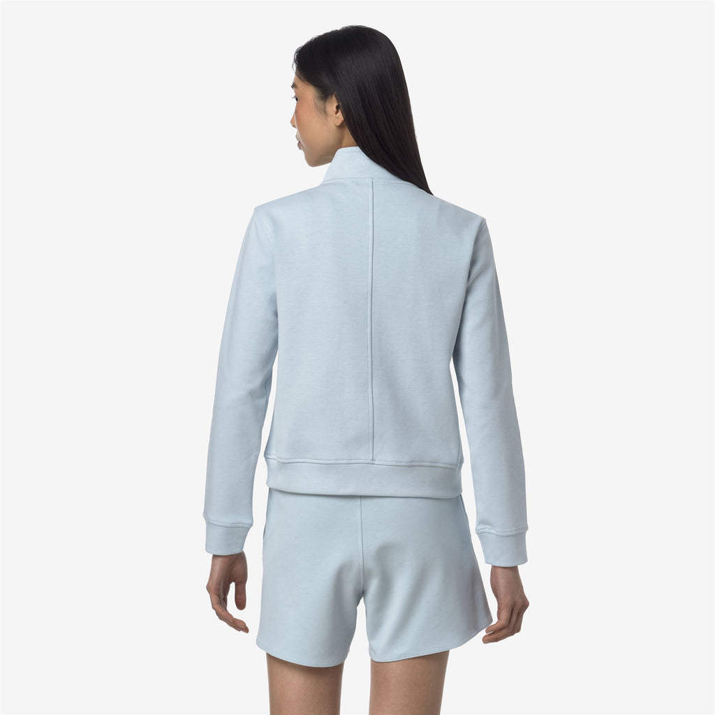 Fleece_WOMAN_CYRIELLE INTERLOCK_Jacket_Blue Baby - Commercial 6
