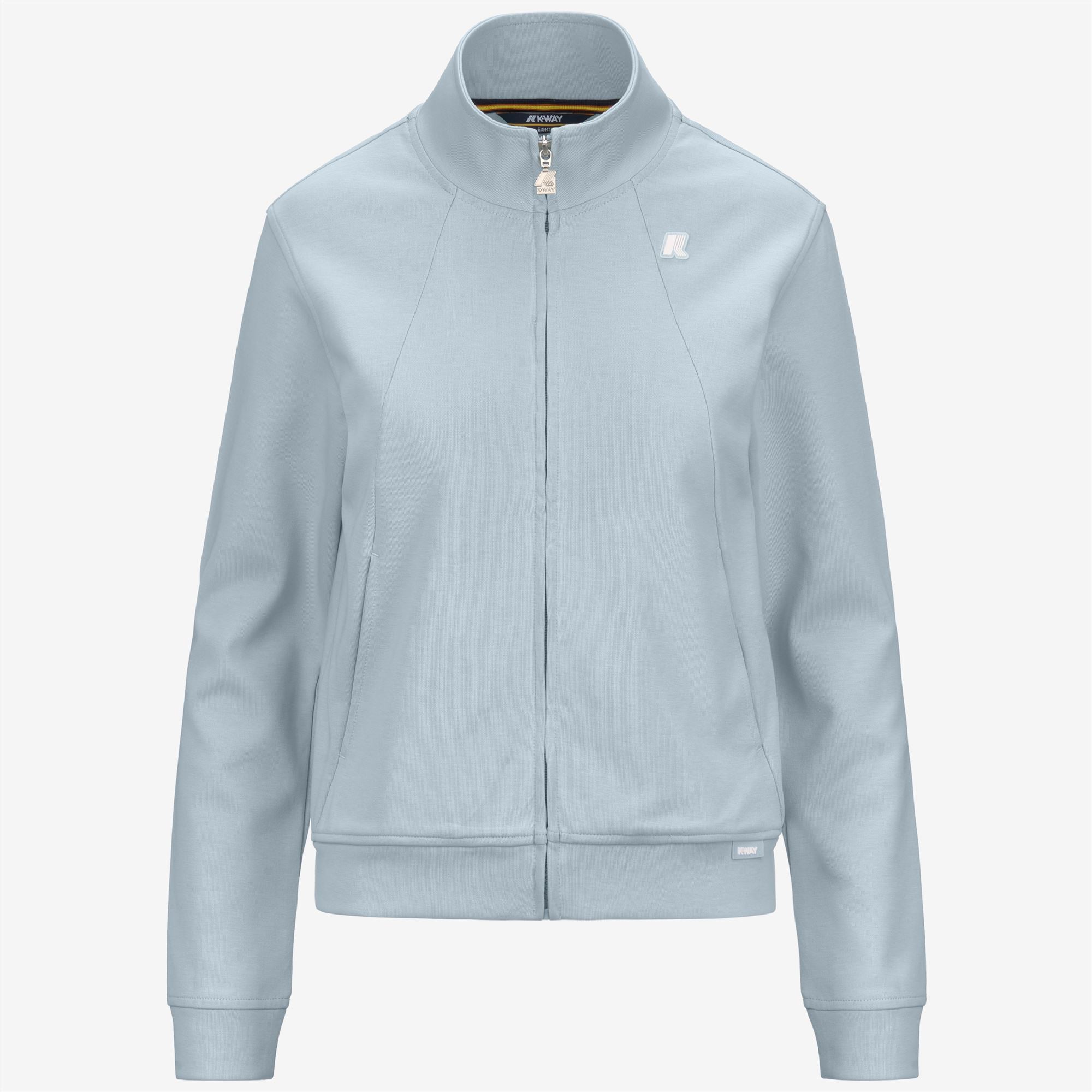 Fleece_WOMAN_CYRIELLE INTERLOCK_Jacket_Blue Baby - Commercial 1