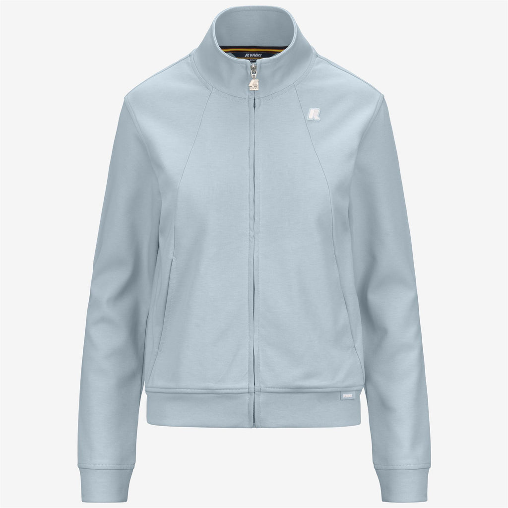 Fleece_WOMAN_CYRIELLE INTERLOCK_Jacket_Blue Baby - Commercial 1