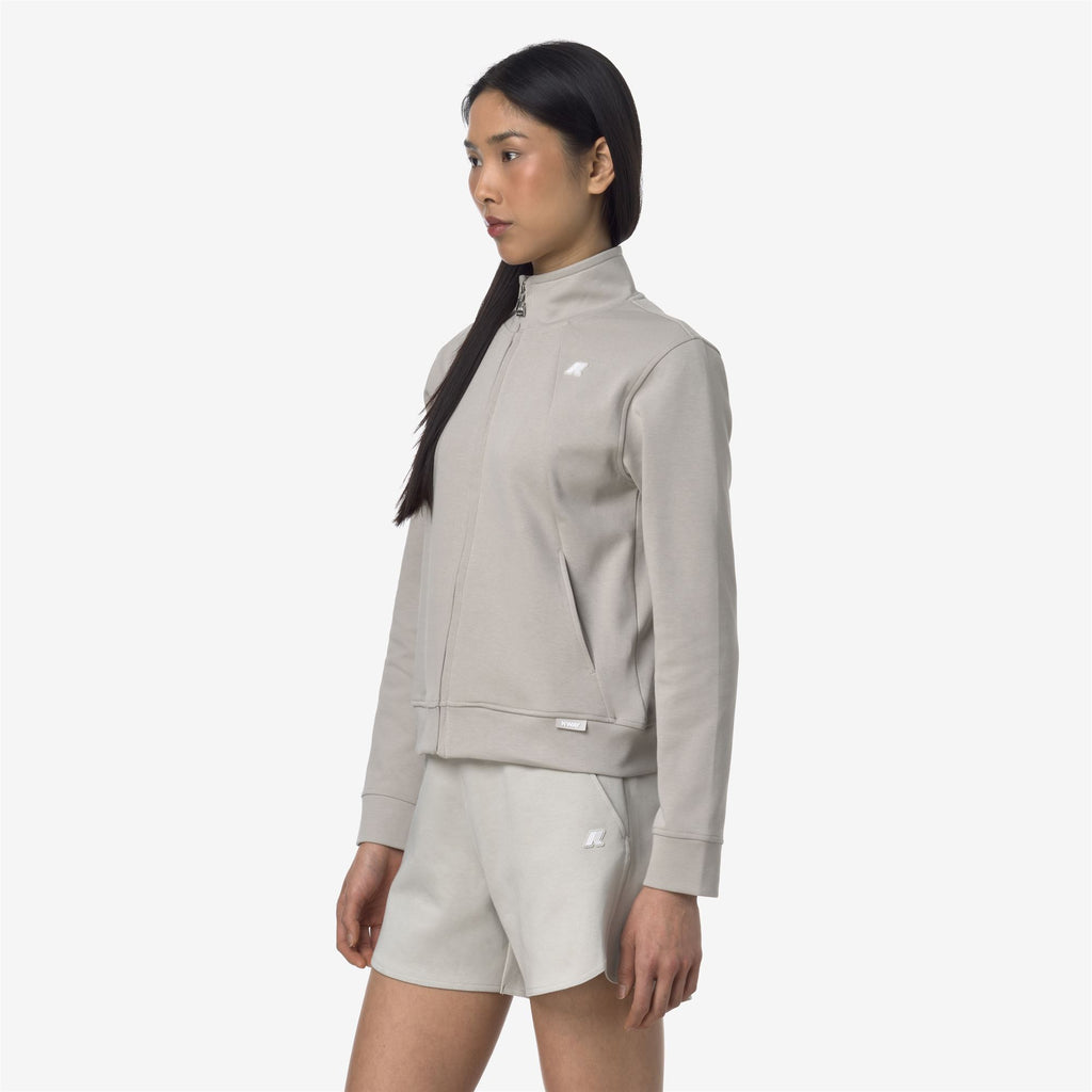 Fleece_WOMAN_CYRIELLE INTERLOCK_Jacket_BEIGE LT - Commercial 5