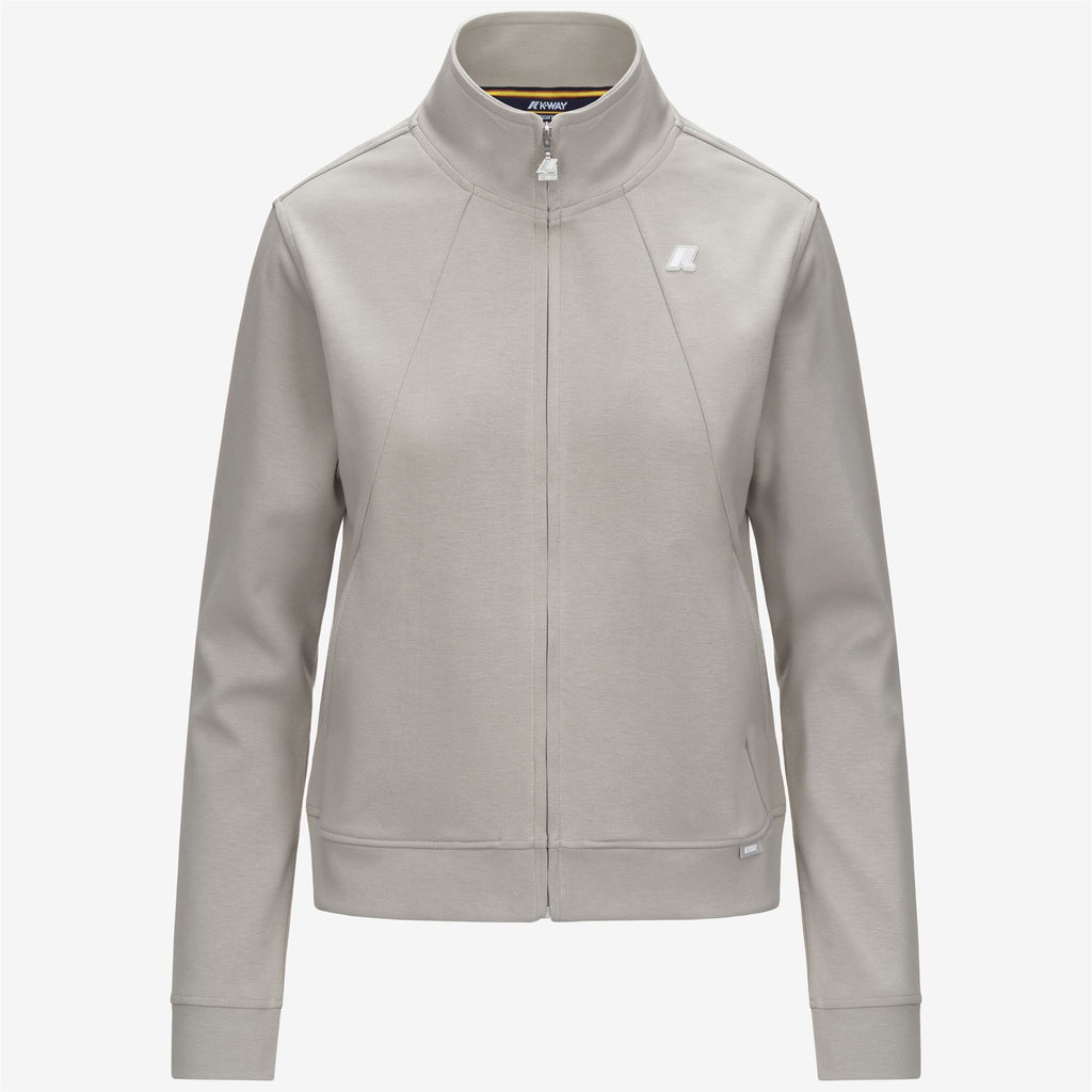 Fleece_WOMAN_CYRIELLE INTERLOCK_Jacket_BEIGE LT - Commercial 1