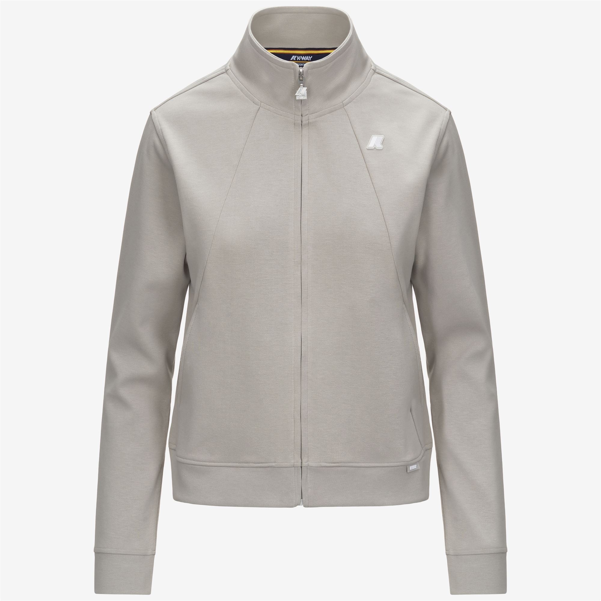 Fleece_WOMAN_CYRIELLE INTERLOCK_Jacket_BEIGE LT - Commercial 1