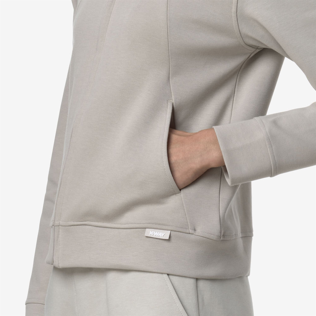Fleece_WOMAN_CYRIELLE INTERLOCK_Jacket_BEIGE LT - Commercial 7