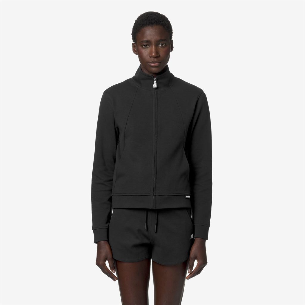 Fleece_WOMAN_CYRIELLE INTERLOCK_Jacket_Black Pure - Commercial 4