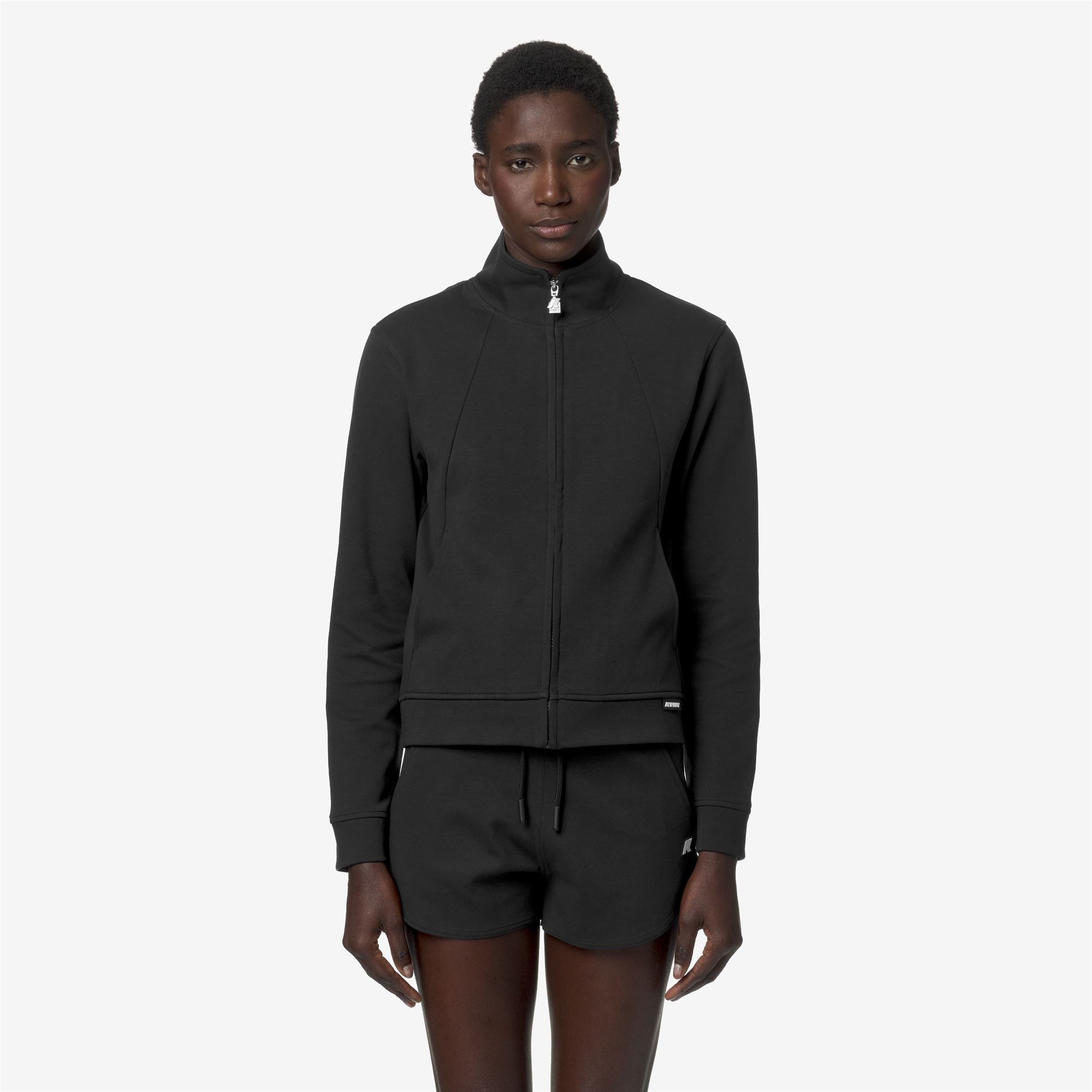 Fleece_WOMAN_CYRIELLE INTERLOCK_Jacket_Black Pure - Commercial 4