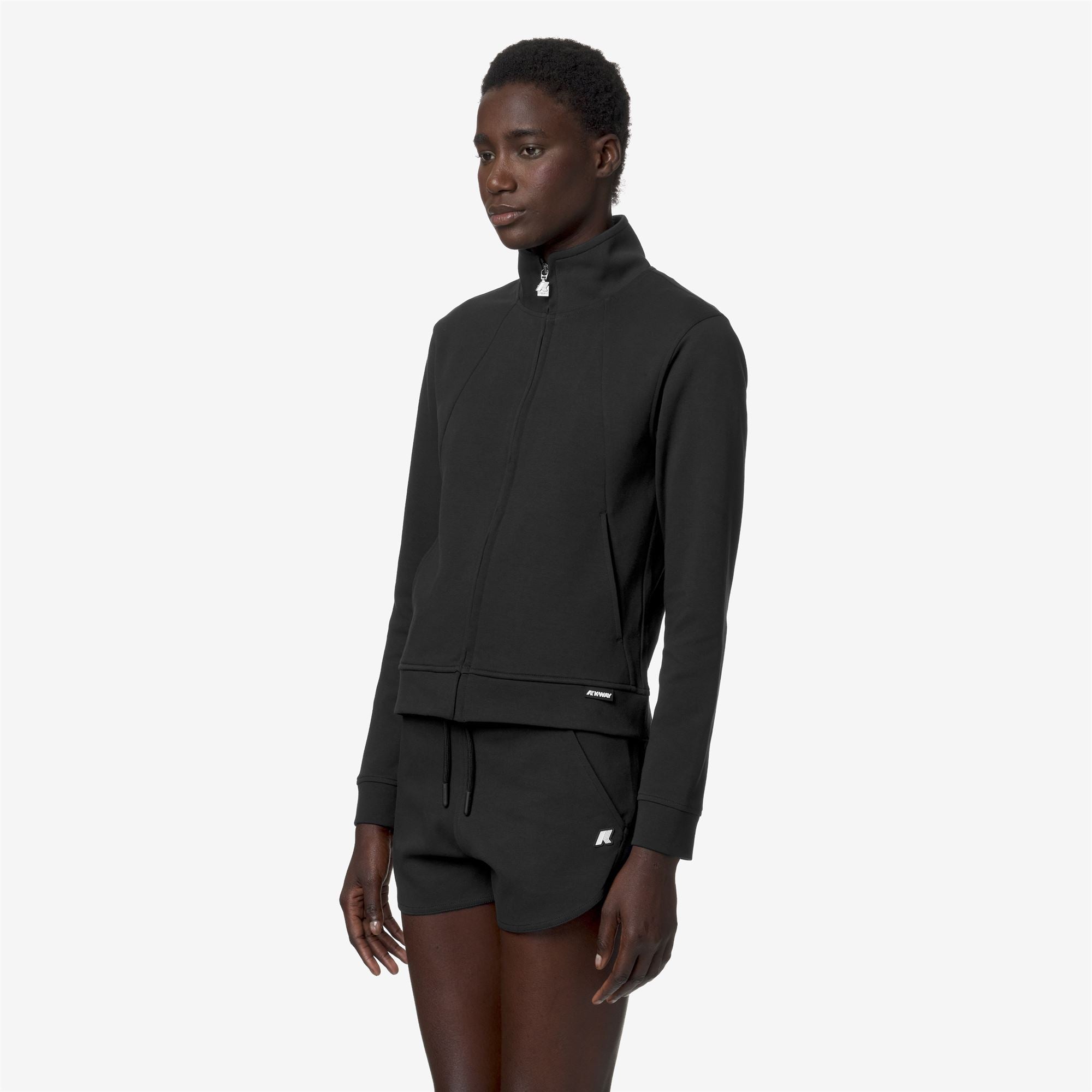 Fleece_WOMAN_CYRIELLE INTERLOCK_Jacket_Black Pure - Commercial 5
