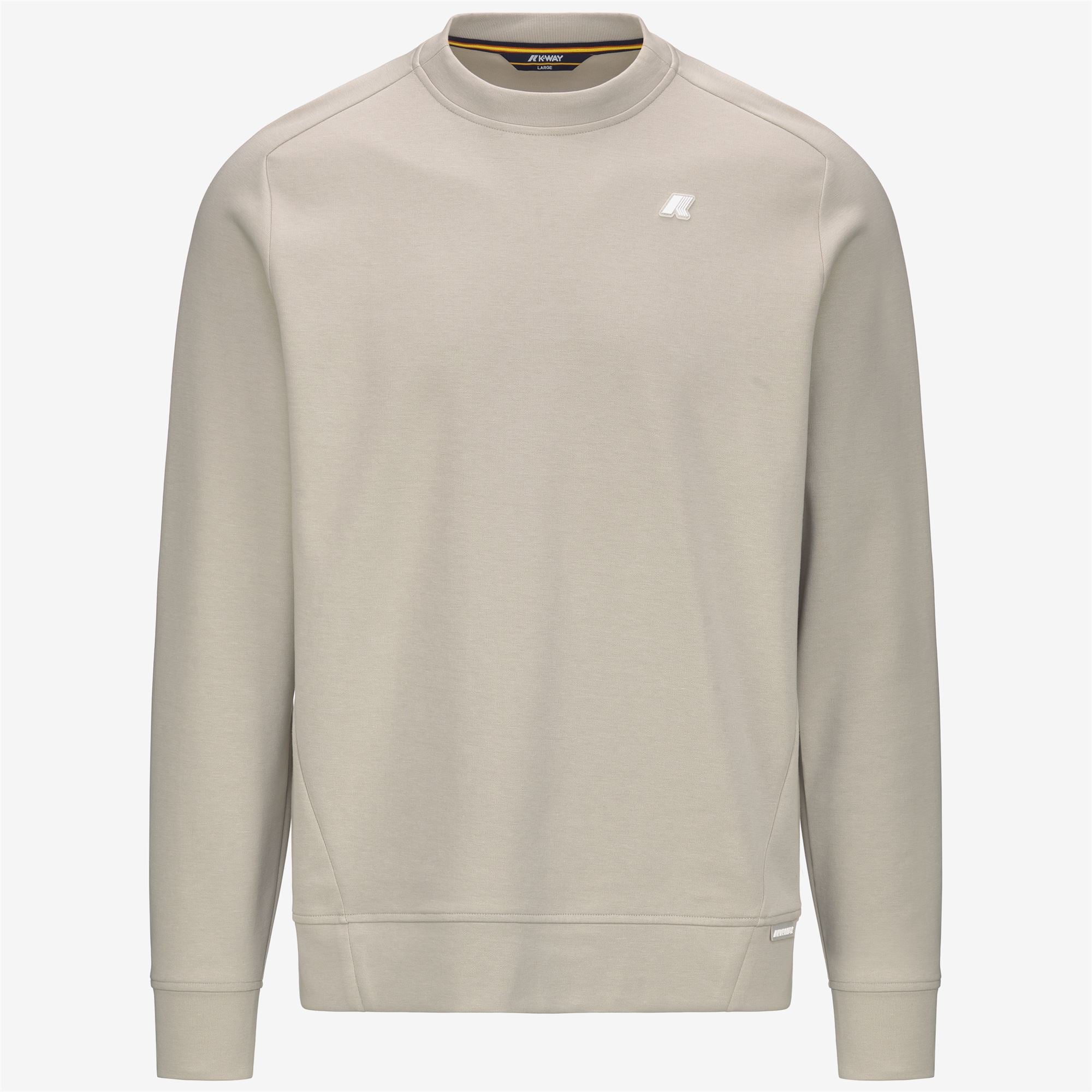Fleece_MAN_MEDINE INTERLOCK_Jumper_BEIGE LT - Commercial 1