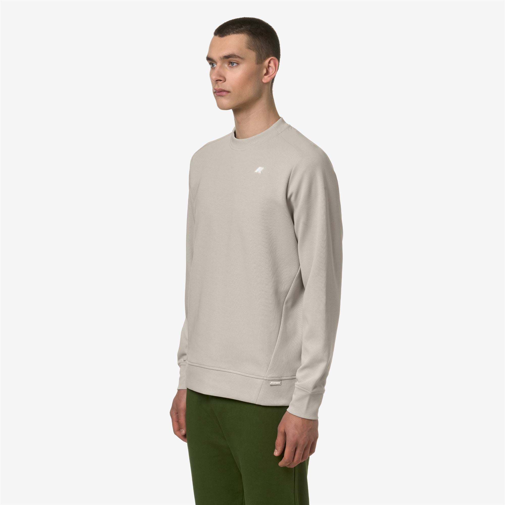 Fleece_MAN_MEDINE INTERLOCK_Jumper_BEIGE LT - Commercial 5