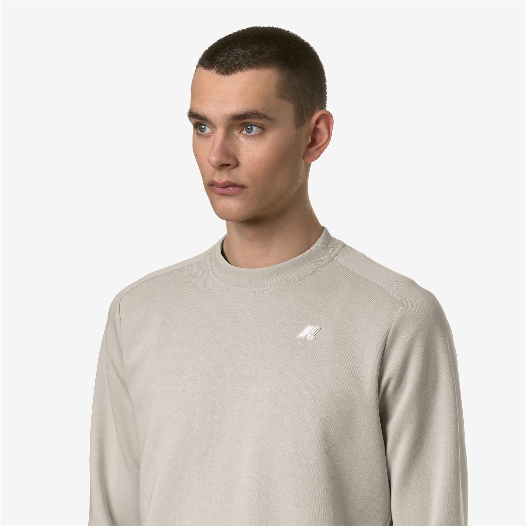 Fleece_MAN_MEDINE INTERLOCK_Jumper_BEIGE LT - Commercial 7