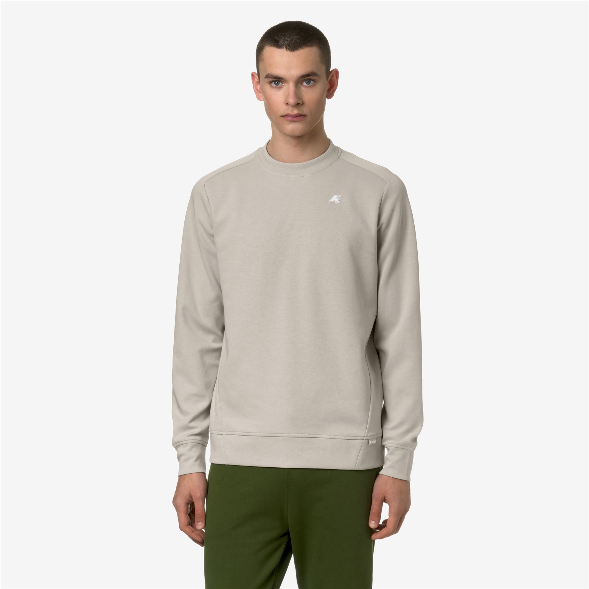 Fleece_MAN_MEDINE INTERLOCK_Jumper_BEIGE LT - Commercial 4
