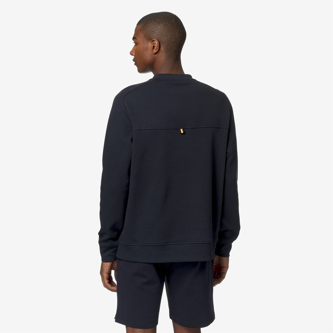 Sudadera de forro polar azul para hombre con cremallera y bolsillos main