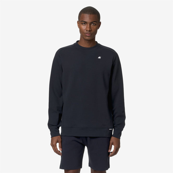 Sudadera de forro polar azul para hombre con cremallera y bolsillos 3