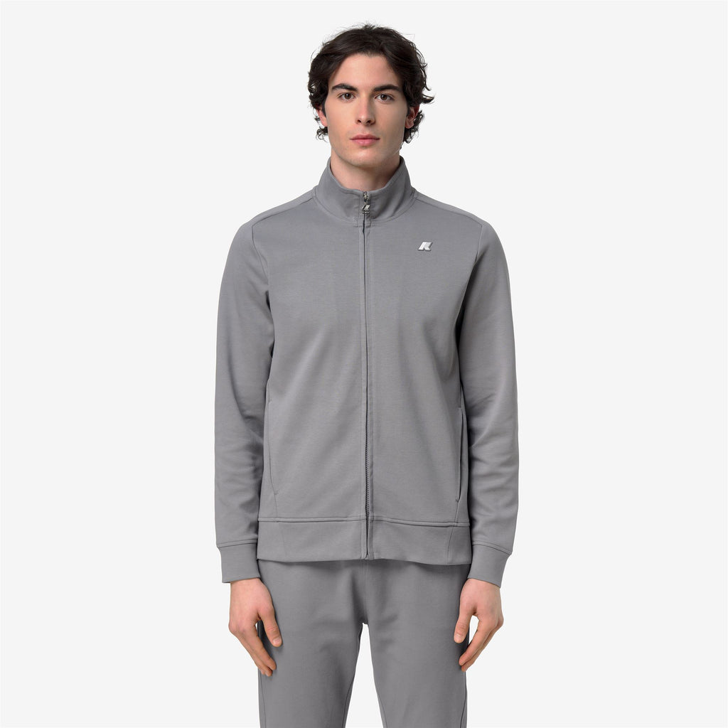 Fleece_Man_HAYCE INTERLOCK_Jacket_Grey Frost - Commercial 4