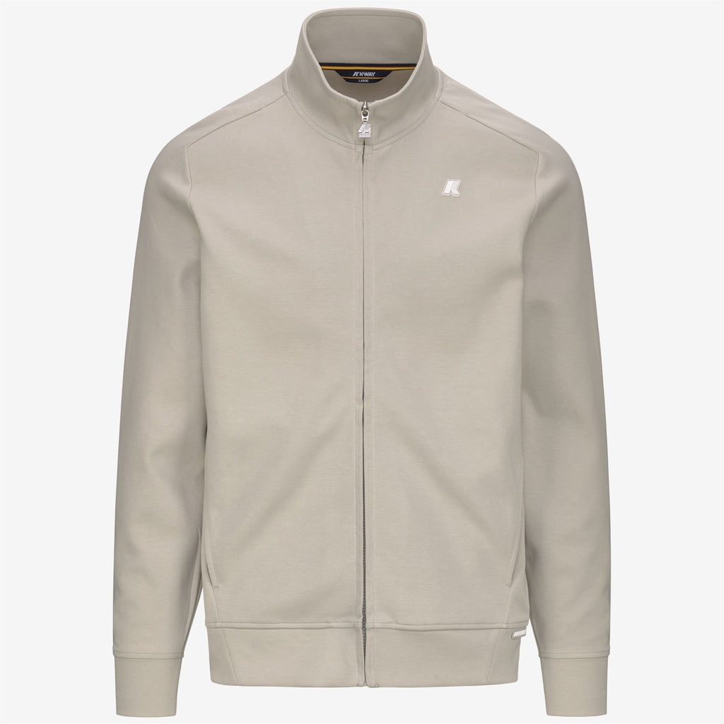 Fleece_MAN_HAYCE INTERLOCK_Jacket_BEIGE LT - Commercial 1