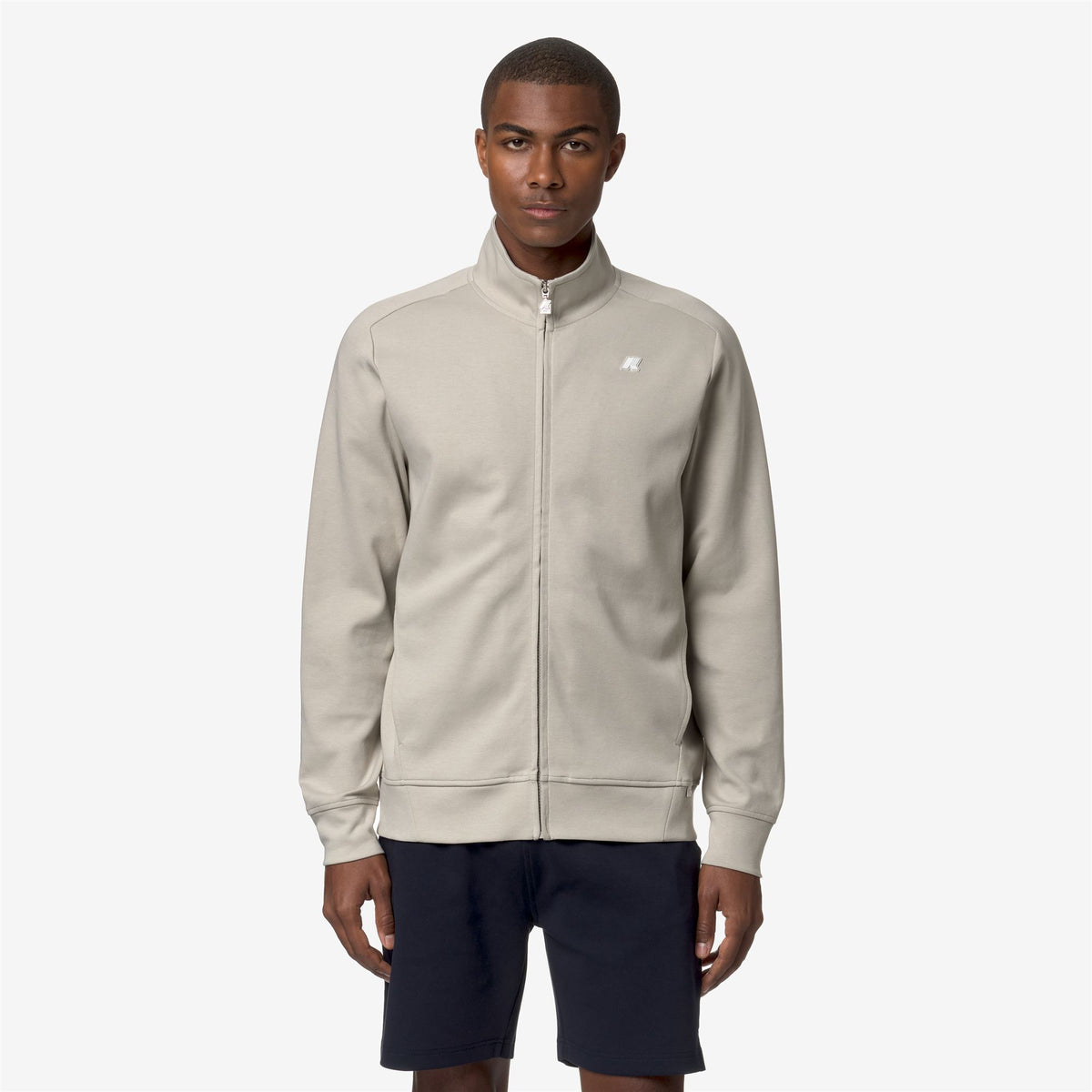 Fleece_MAN_HAYCE INTERLOCK_Jacket_BEIGE LT - Commercial 4