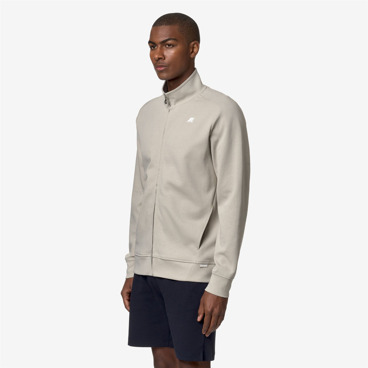 Fleece_MAN_HAYCE INTERLOCK_Jacket_BEIGE LT - Commercial 5