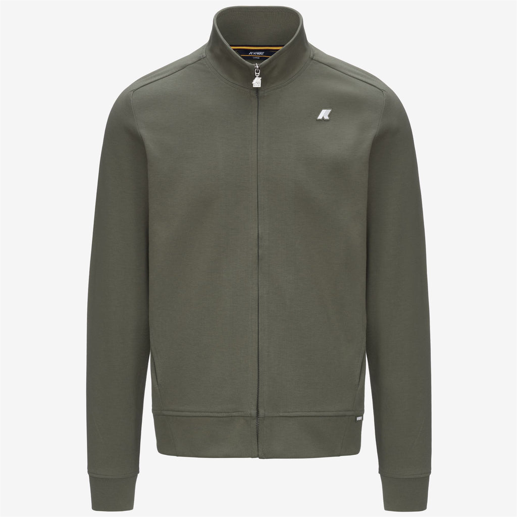 Fleece_MAN_HAYCE INTERLOCK_Jacket_Green Lichen - Commercial 1