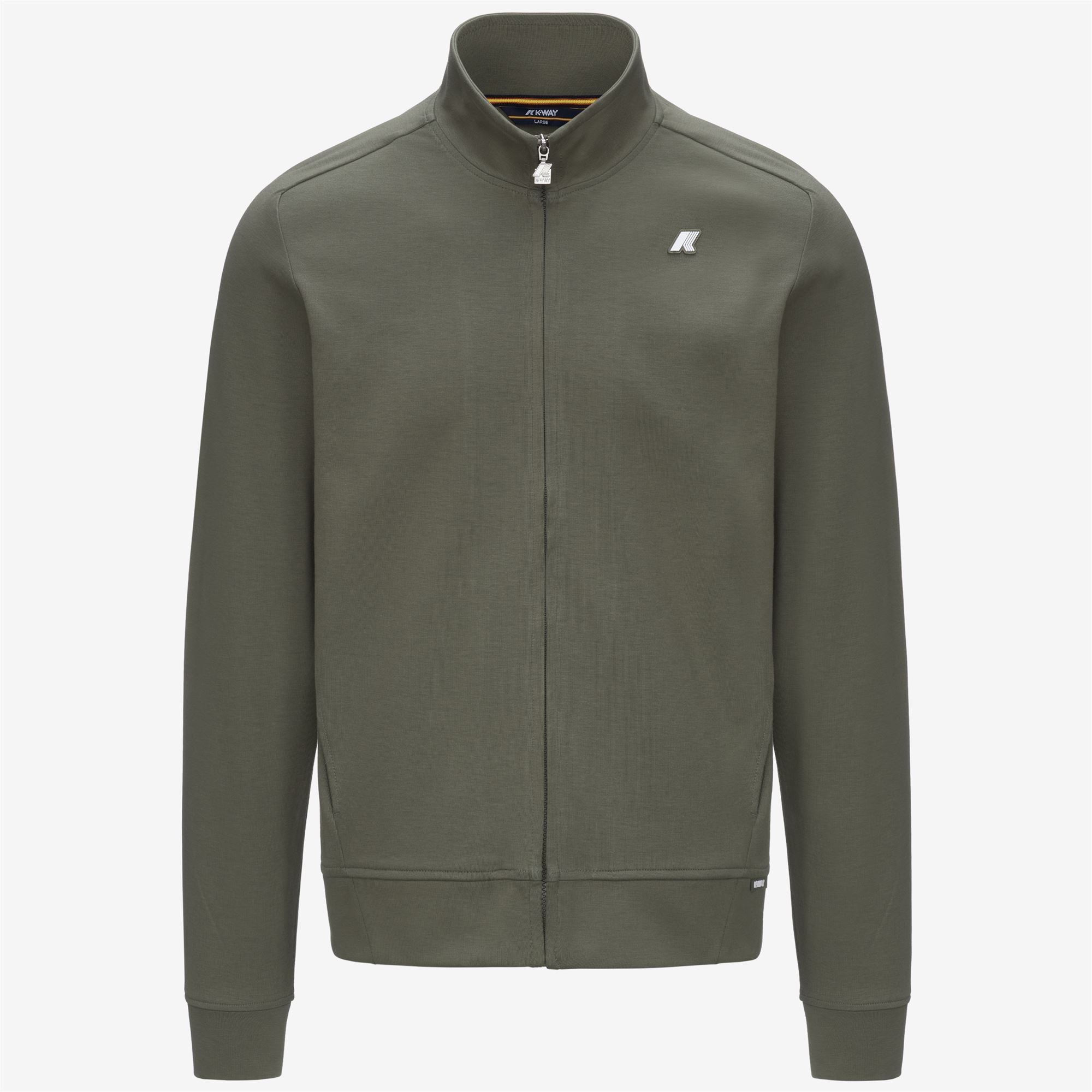 Fleece_MAN_HAYCE INTERLOCK_Jacket_Green Lichen - Commercial 1