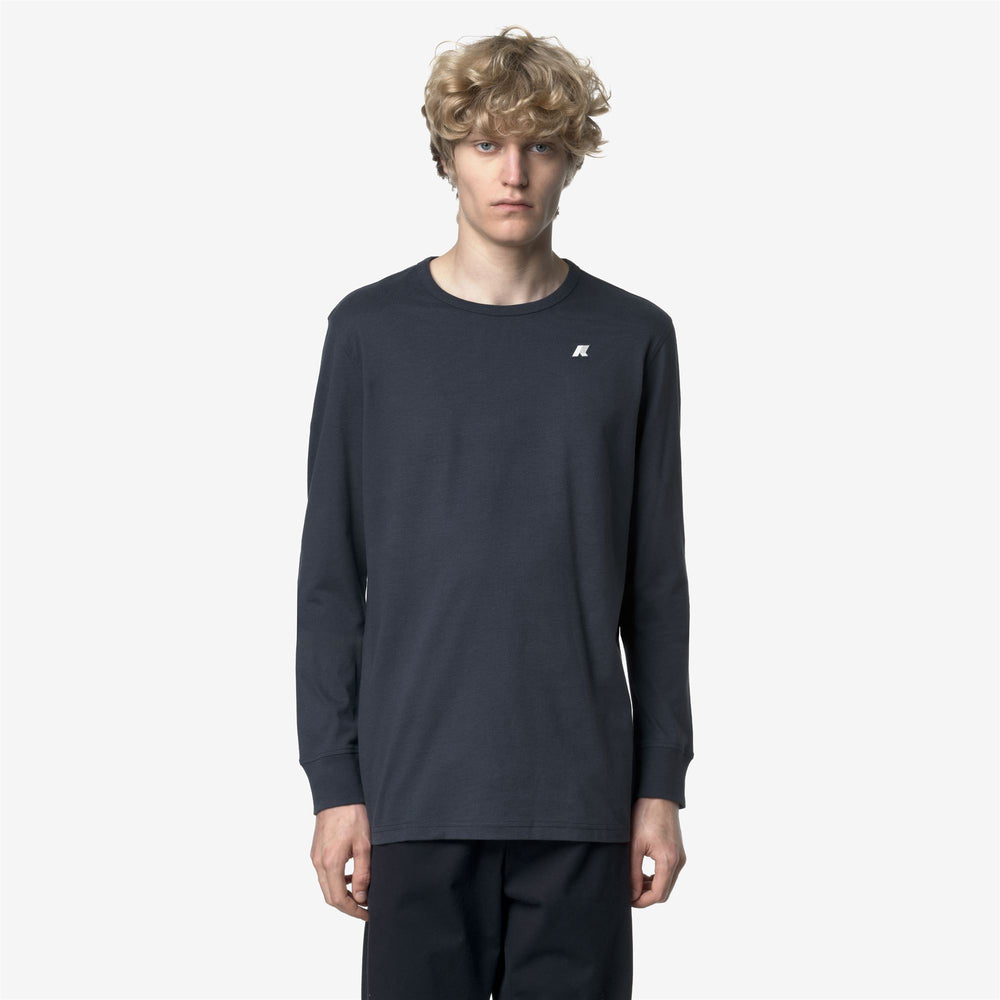 Airforce blue Men's Slim Fit Long Sleeve T-Shirt 02