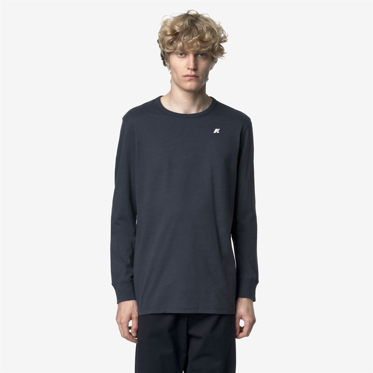 T-Shirts & Top_MAN_ELMER JS PEACH_T-Shirt_Blue Airforce - Commercial 4