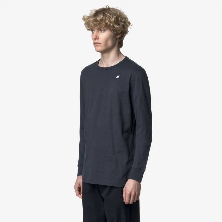 Camiseta de manga larga ajustada de algodón para hombre, color verde 4