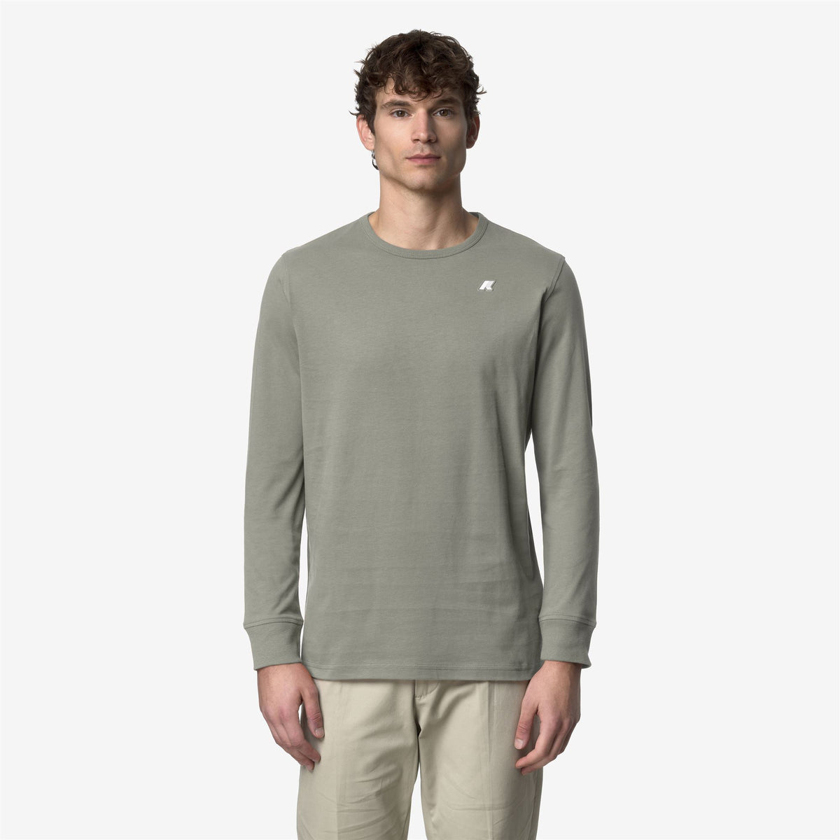 T-Shirts & Top_MAN_ELMER JS PEACH_T-Shirt_Green Oak - Commercial 4
