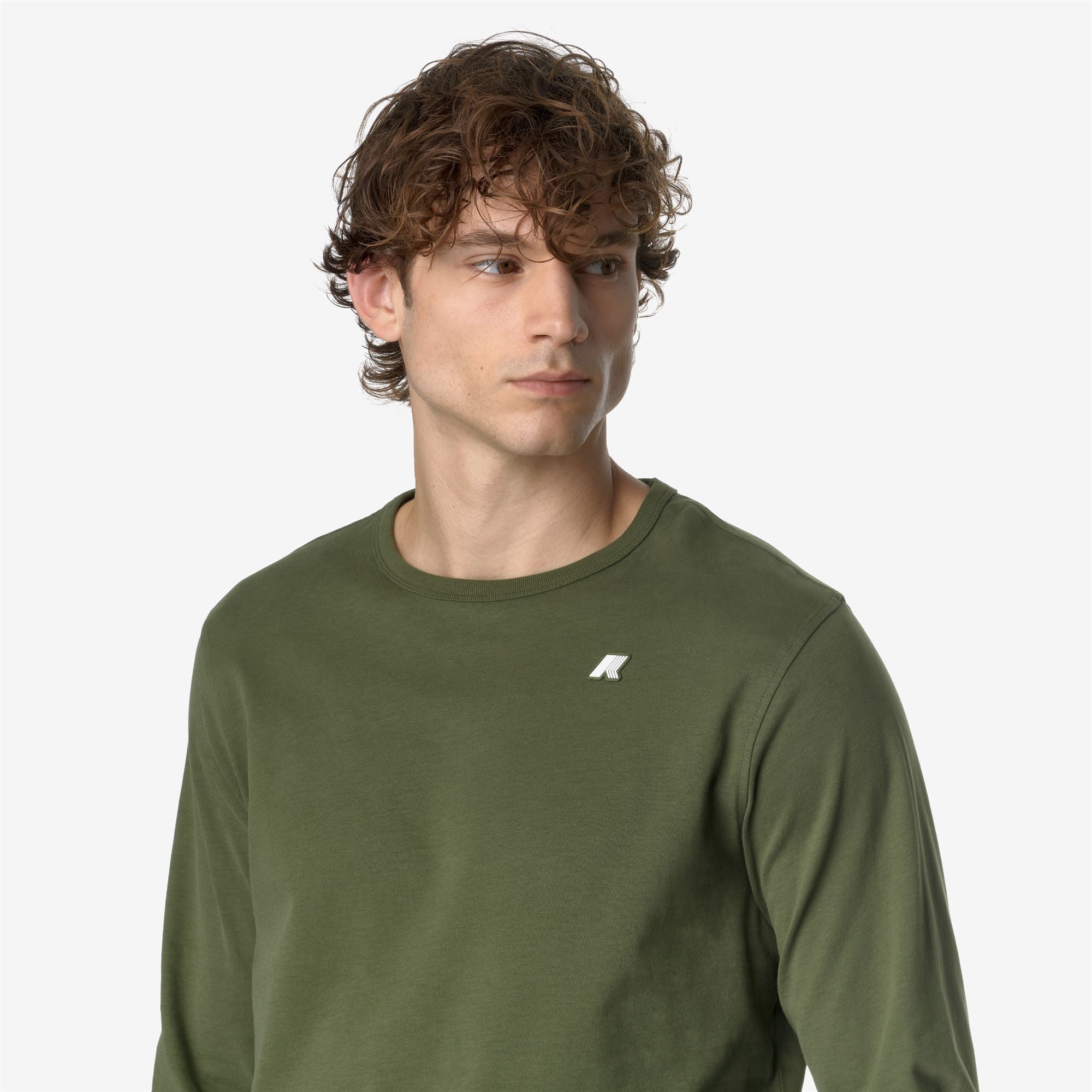 T-Shirts & Top_MAN_ELMER JS PEACH_T-Shirt_Green Cypress - Commercial 7