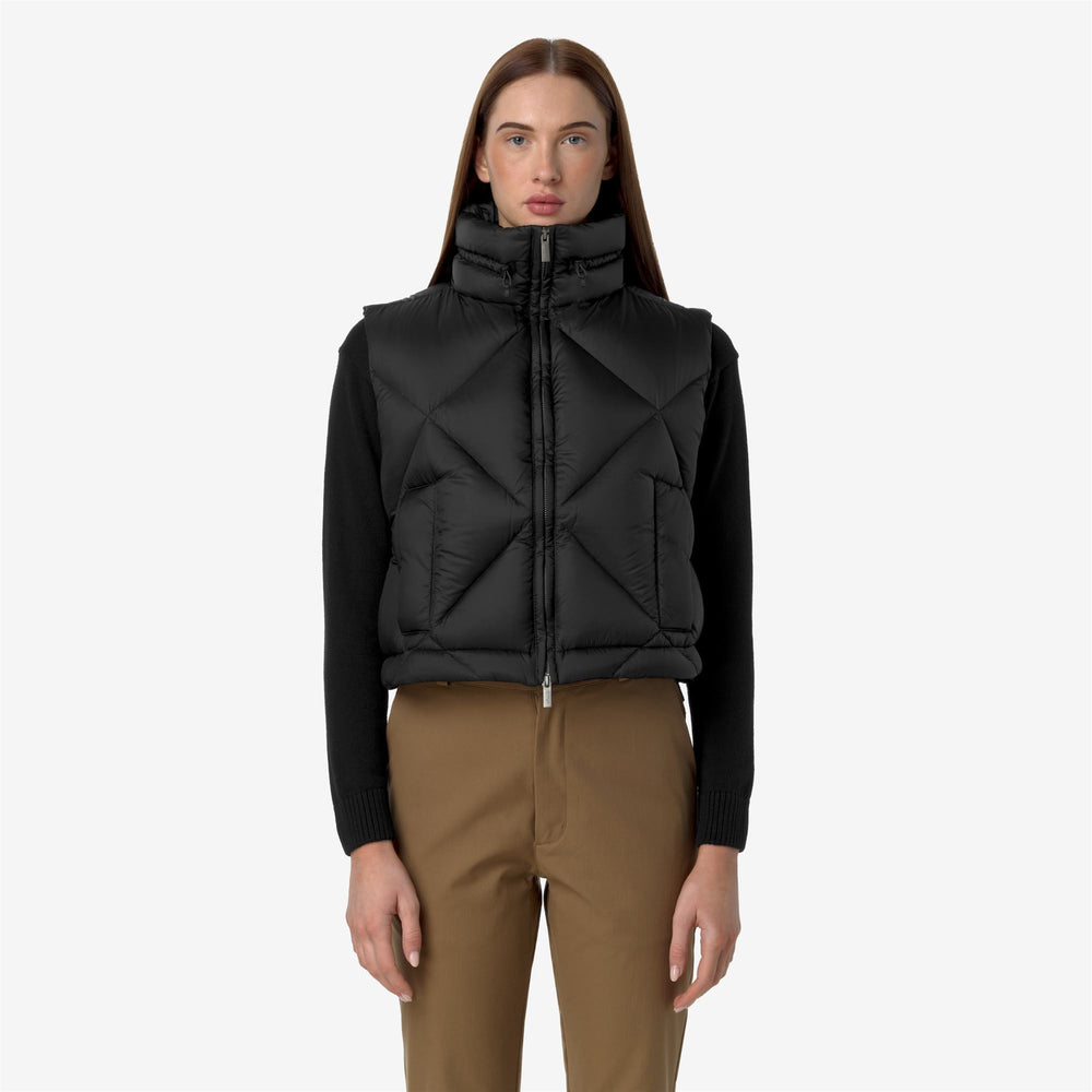 Black Grey Women's Lightweight Thermo Vest for City Wear 02