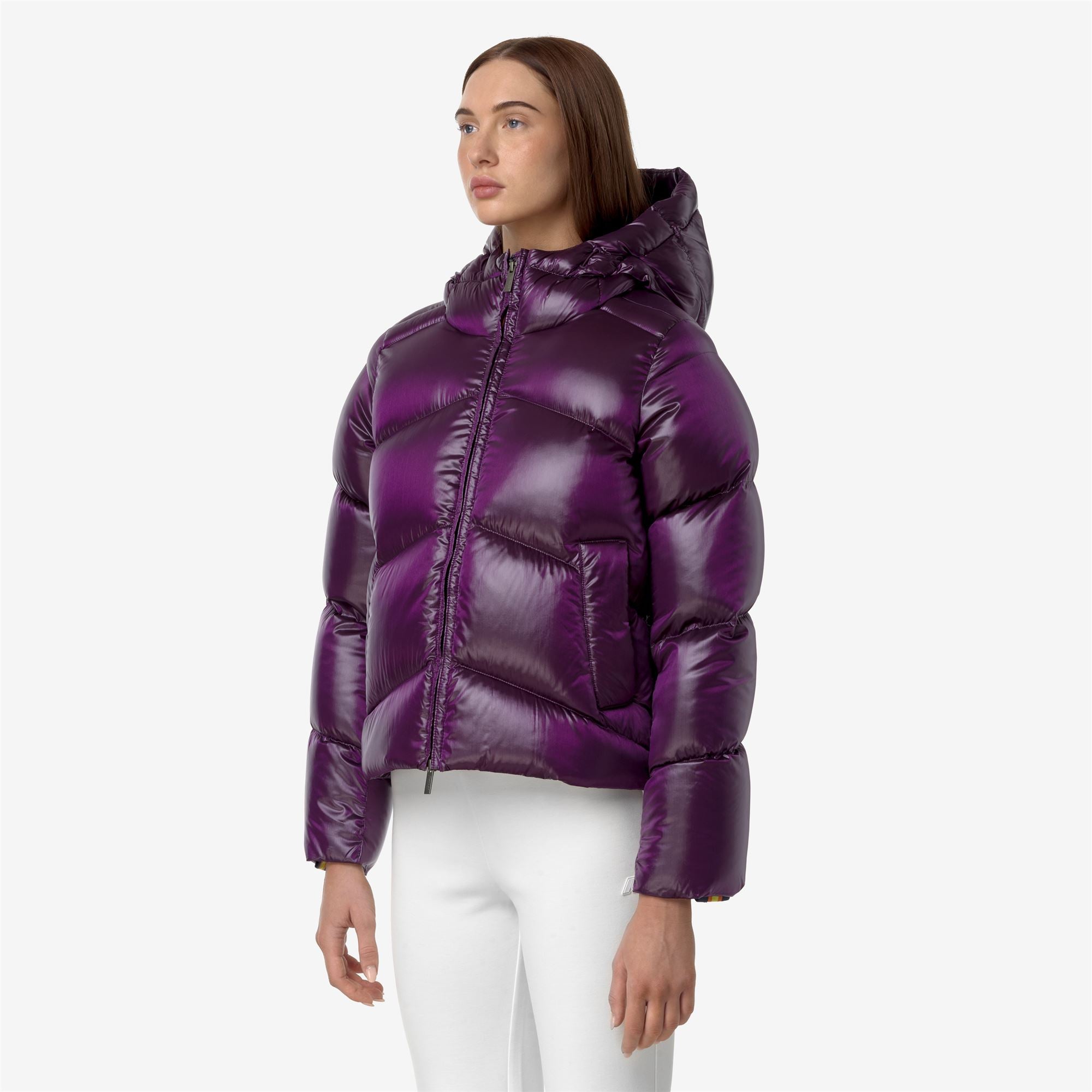 Jackets Woman NINEV CRYSTAL CHINTZ THERMO HEAVY Short VIOLET DK