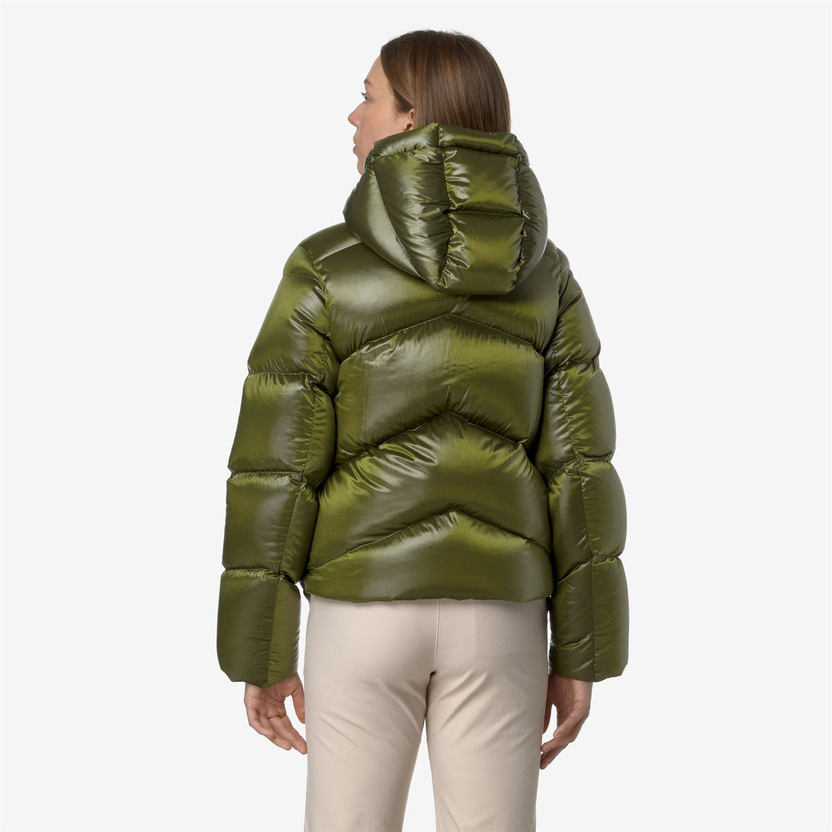 Jackets_WOMAN_NINEV CRYSTAL CHINTZ THERMO HEAVY_Short_GREEN MOSS CHINTZ - Commercial 6