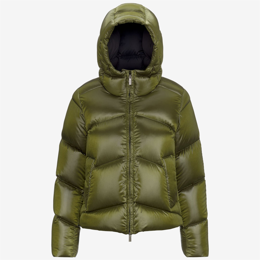 Jackets_WOMAN_NINEV CRYSTAL CHINTZ THERMO HEAVY_Short_GREEN MOSS CHINTZ - Commercial 1