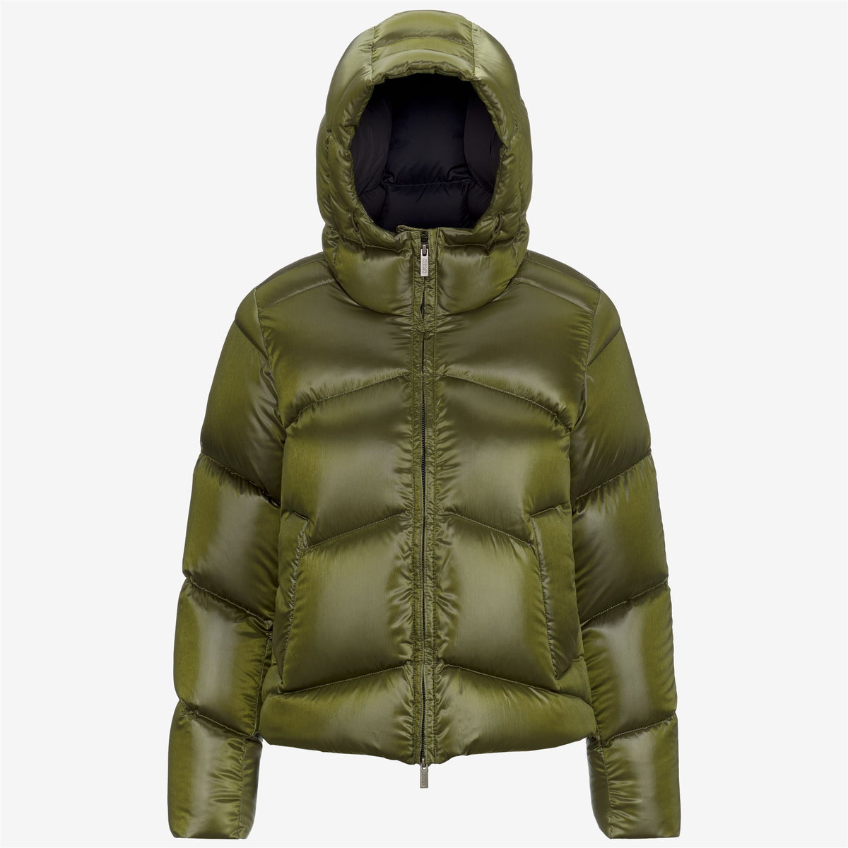 Jackets_WOMAN_NINEV CRYSTAL CHINTZ THERMO HEAVY_Short_GREEN MOSS CHINTZ - Commercial 1
