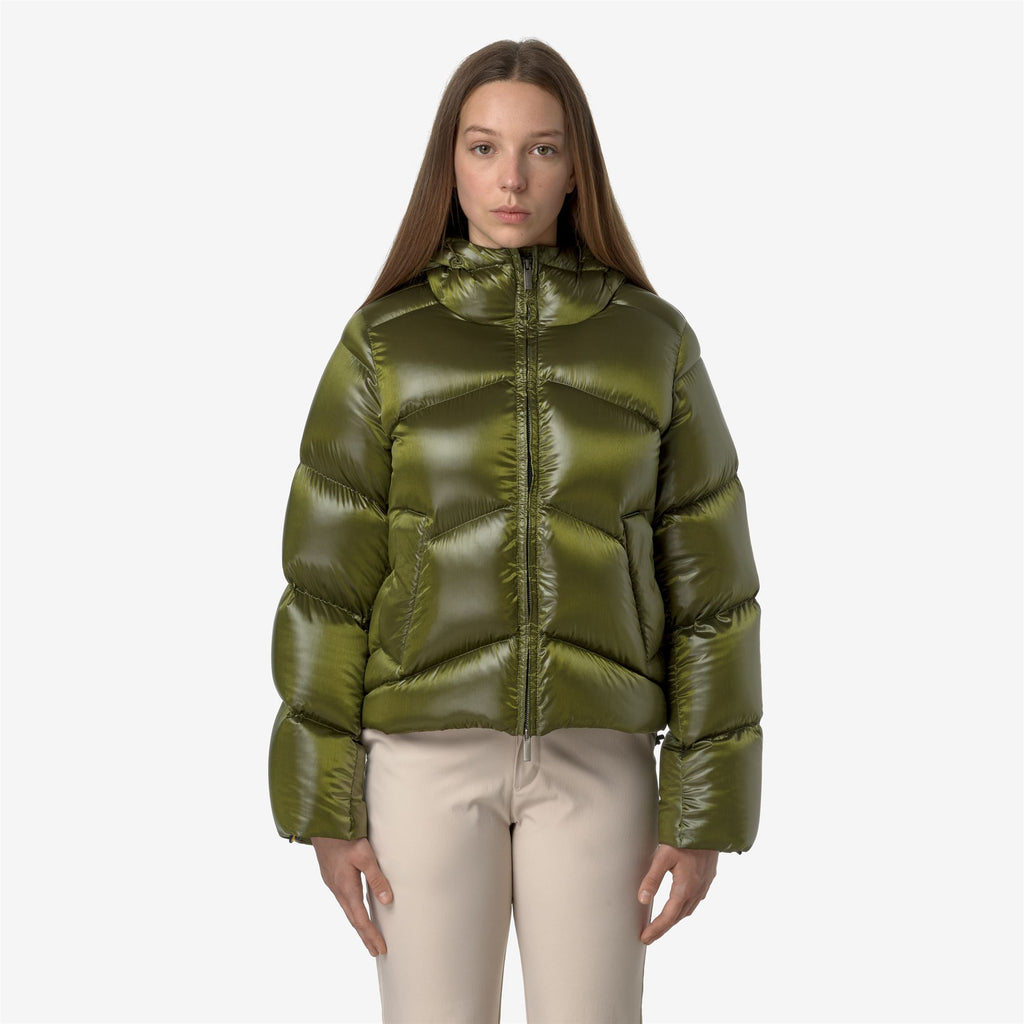 Jackets_WOMAN_NINEV CRYSTAL CHINTZ THERMO HEAVY_Short_GREEN MOSS CHINTZ - Commercial 4