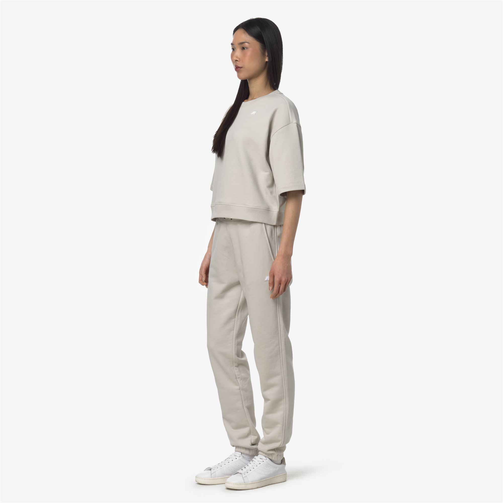 Pants_WOMAN_GINEVRETTE FRENCH TERRY_Sport Trousers_BEIGE LT - Commercial 5