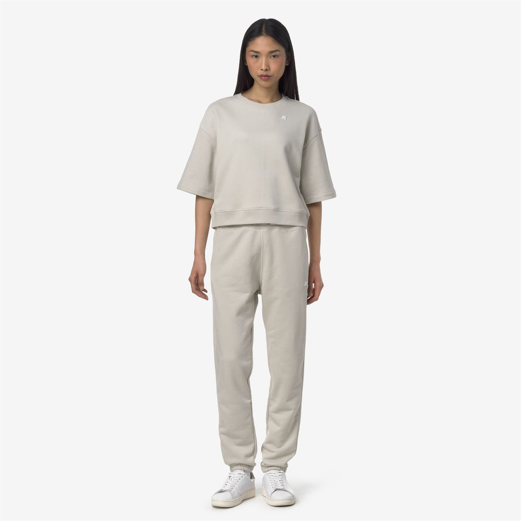 Pants_WOMAN_GINEVRETTE FRENCH TERRY_Sport Trousers_BEIGE LT - Commercial 4