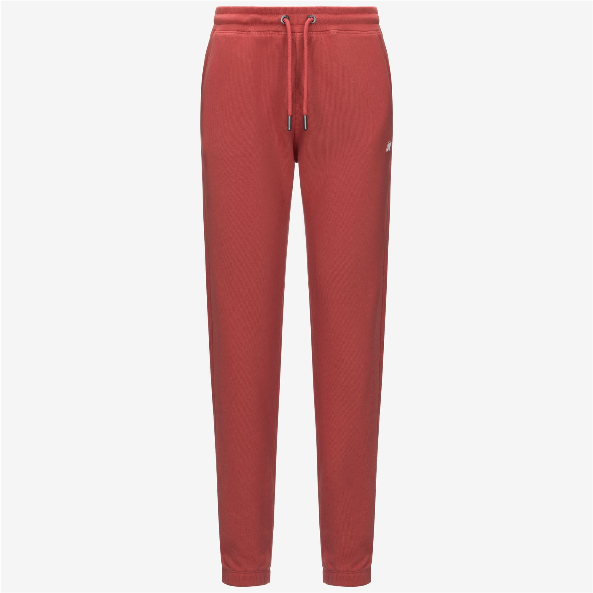 Pants_WOMAN_GINEVRETTE FRENCH TERRY_Sport Trousers_Red Jasper - Commercial 1