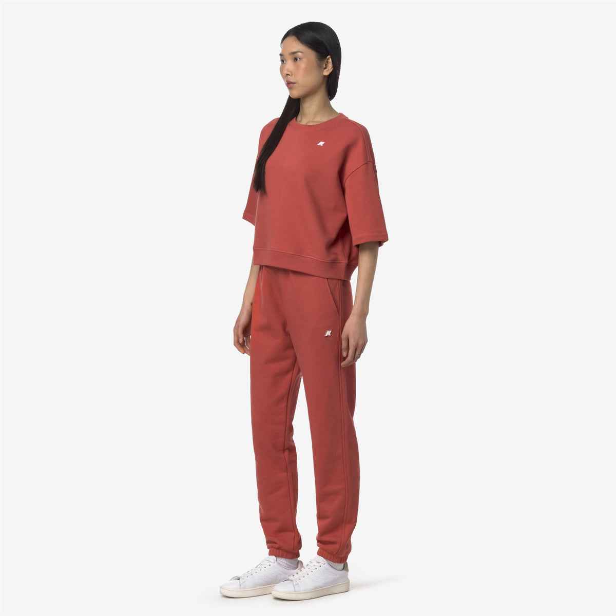 Pants_WOMAN_GINEVRETTE FRENCH TERRY_Sport Trousers_Red Jasper - Commercial 5
