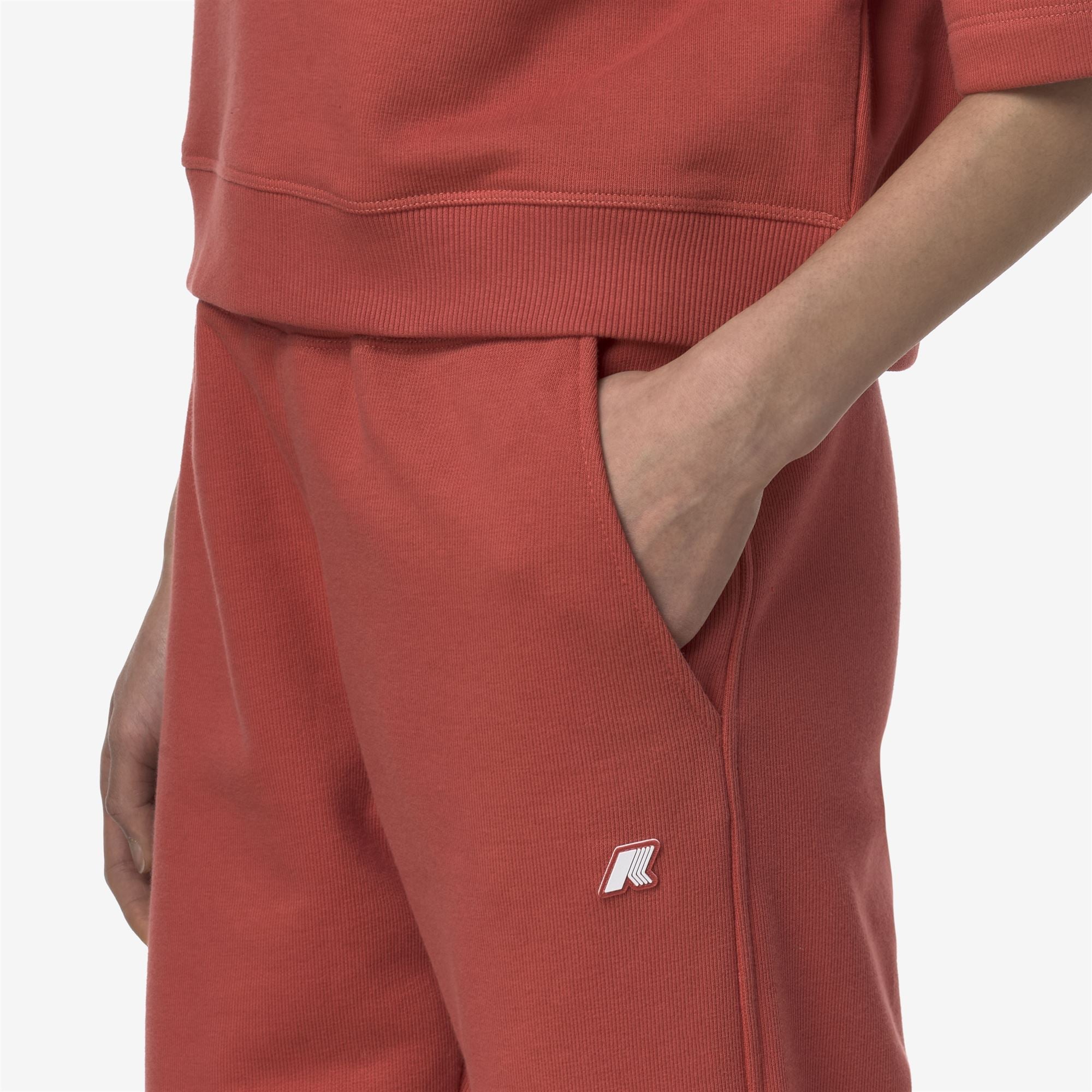 Pants_WOMAN_GINEVRETTE FRENCH TERRY_Sport Trousers_Red Jasper - Commercial 7