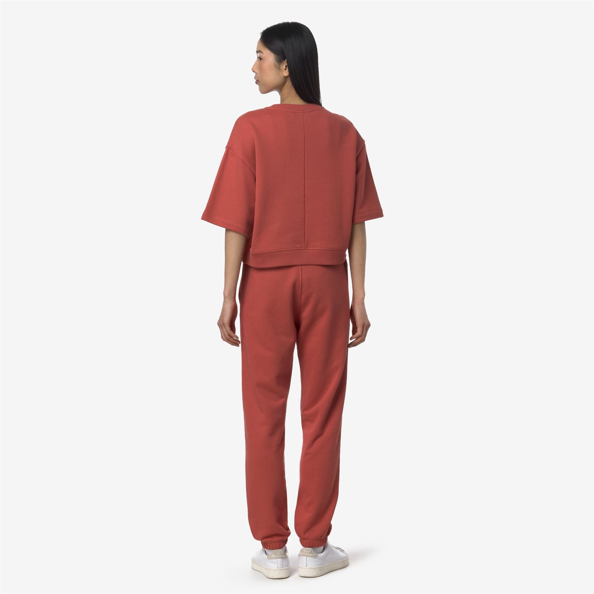 Pants_WOMAN_GINEVRETTE FRENCH TERRY_Sport Trousers_Red Jasper - Commercial 6